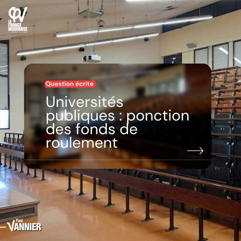 Universités publiques : ponction des fonds de roulement