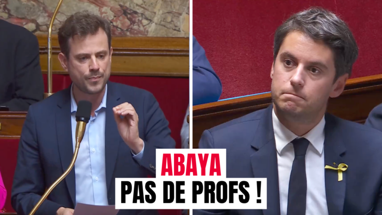 Question à Gabriel Attal : Abaya pas de profs !