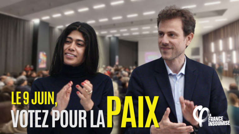 Le 9 juin, votez pour la paix !