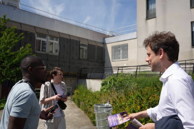 En campagne au marché du Val Nord